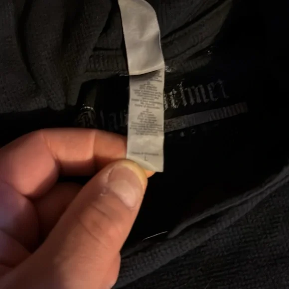 Men's Black Helmet Hoodie Sweater - Picture 3 of 4